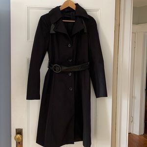 Mackage Black Trench Coat Size xs